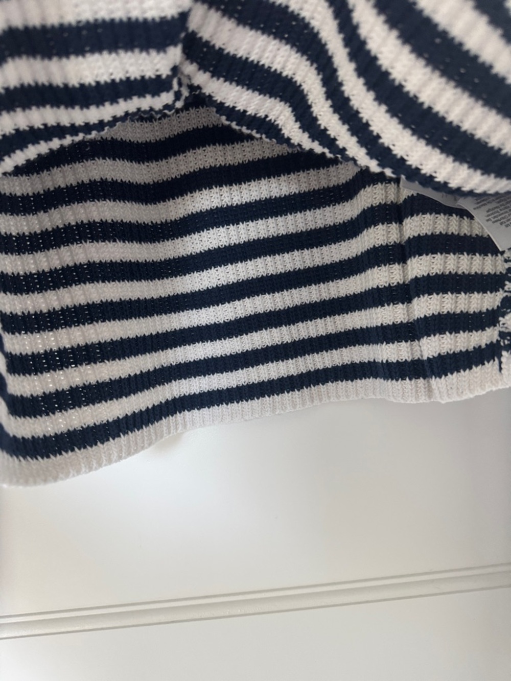 Madewell Ribbed Half-Zip Sweater in Stripe Small - Picture 9 of 12